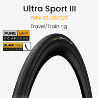 Continental Ultra Sport III จักรยานยาง700 X 25C 28C ULTRASport ไม่มีจักรยานพับ Bald ยางเหล็กลวดยาง180 TPI