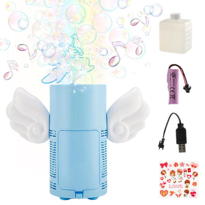 bubble-machine-for-kids-angel-automatic-porous-bubble-blower-lights-and-dynamic-music-bubble-maker-with-bubble-bottle-bubble-blower-toy-outdoors-amp-party-amp-wedding-outgoing