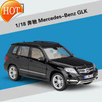 Meritor โมเดลรถออฟโรดจำลอง SUV โลหะผสม1:18 Mercedes Benz GLK พร้อมคอลเลกชันฐานเครื่องประดับของขวัญของขวัญวันเกิดผู้ชายและผู้หญิง