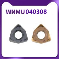 เครื่องมือกลึง 10 ชิ้น WNMU040308 EN WNMU เครื่องมือคาร์ไบด์ 040304 100% เดิม CNC หกเหลี่ยมกัดเร็วแทรก WNMU040304 เครื่องมือ