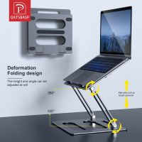 Oatsbasf Foldable Laptop Stand for Desk with Hidden Phone Stand For MacBook Pro Air Hp Tablet Adjustable Height Notebook Holder