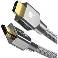 โปรโมชั่น iVANKY สาย HDMI to HDMI 2.0 High Speed 18Gbps 4K Cable 6.6ft ATEVON, Silvery สายถักไนล่อนคุณภาพสูง ทนทาน รับประกัน 1 ปี ราคาถูก สายดิจิตอล สายHDMI สายทีวี สายสัญญาณทีวี