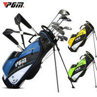 PGM Ultra-light Golf Stand Bag wiht Cover แบบพกพากันน้ำกระเป๋าแร็คกอล์ฟสายคล้องไหล่ 14 กระเป๋าพร้อมล้อเดินทาง Package