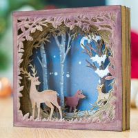 Christmas Stag In The Woods Metal Cutting dies 2019 new Craft Dies for Embossing Photo Paper Card making Scrapbooking Decoration