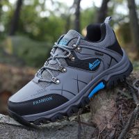 CODkecanm8 Kasut kalis air anti-slip kalis air lelaki bernafas bernafas keluar sukan hiking shoes (BlackGray Army Green Khaki)