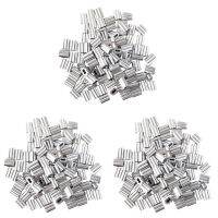 300Pcs Aluminum Crimping Loop Sleeve for 3mm Diameter Wire Rope and Cable