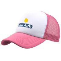 หมวกตาข่ายหมวกเบสบอล Ricard คลาสสิกสำหรับผู้ชายผู้หญิงลำลองกีฬากลางแจ้งเคสไอโฟนปรับหมวกได้