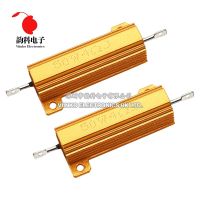 50W 100W Aluminum Power Metal Shell Case Wirewound Resistor 0.01R ~ 100K 1 4 6 8 10 20 200 500 1K 10K ohm resistance RX24 DSSRQI