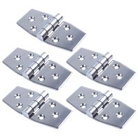5 Piece Marine Stainless Steel Hinge Boat Hatch Compartment Hinges for 76 X 38 mm Accessories
