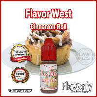 Flavor West Cinnamon Roll - กลิ่นขนมซินนามอนโรล - กลิ่นผสมอาหาร - ผ่านการรับรองจาก อย. ประเทศไทย บรรจุและขายโดย Flavorfy กลิ่นผสมอาหารอเนกประสงค์ เหมาะสำหรับ ลูกอม, กัมมี่, น้ำผลไม้, เบเกอรี่, ไอศครีม, ของเหลวอื่่นๆ