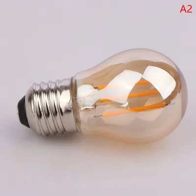 ZhongLouL หลอดไฟ LED แนววินเทจ2700K สำหรับโคมระย้าแบบสาย G45โคมไฟทรงกลม2W 4W 6W E27