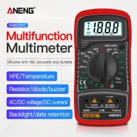 Digital Multimeter AC/DC Ammeter Volt Ohm Tester Meter Multimetro with Thermocouple LCD Backlight Portable