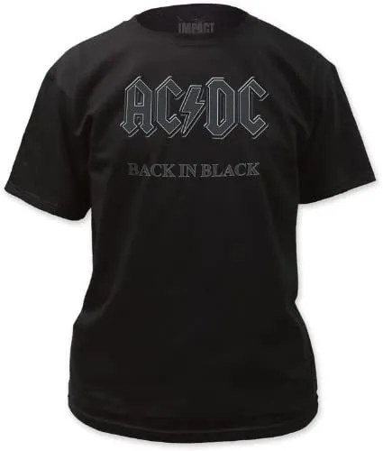 Impact Men's AC/DC Back In Black Short-Sleeve T-Shirt | Lazada PH