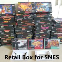 Reproduction Game Retail Box White Inner lining Plastic Protective Box For 16 Bit Game Cartridge Card (No Game)