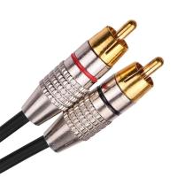 Freneci 2RCA To 2RCA สเตอริโอเสียงสายอเนกประสงค์สำหรับซับวูฟเฟอร์ Home Audio