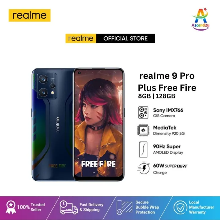 Realme 9 Pro Plus Free Fire Limited Edition 5G Smartphone [8GB + 5GB RAM +  128GB ROM] 1 Year Warranty by realme Malaysia, Mobile Phones & Gadgets,  Mobile Phones, Android Phones, Android Others on Carousell