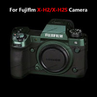 สำหรับ Fujifilm Xh2s ผิว X-H2X-H2S กล้องผิวโลหะสีเงินป้องกันรอยขีดข่วนป้องกันสติ๊กเกอร์ห่อผิวฟิล์มสีเขียว