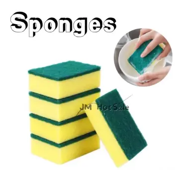Lucullan Large Cross Cut Durable Soft Foam Grid Sponge Rinseless