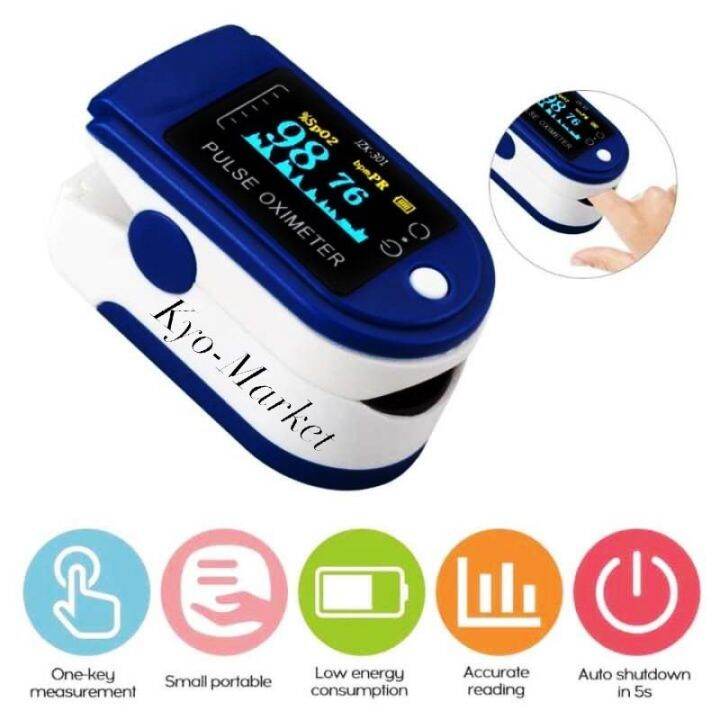 Pulse oximeter LK88 denyut nadi pemasangan ujung jari, pengukur denyut