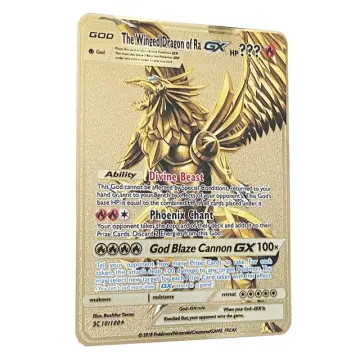 Golden Pokemon Metal Cards Spanish Version Vastro Vmax GX Pikachu Charizard  Lugia Arceus Kids Collection Gift Game Cards