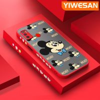 YIWESAN เคสสำหรับ Tecno Spark 5 Air Spark 6 Air เคส KE6ลายการ์ตูนมิกกี้ดีไซน์ใหม่ขอบสี่เหลี่ยมแฟชั่นเคสโทรศัพท์เนื้อแข็งกันกระแทกเคสซิลิโคนนิ่มคลุมทั้งหมดเคสป้องกันเลนส์กล้อง