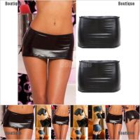 COD ✘ imoq55 store Boutique❥Women Black Wet Look Bodycon Short Slim Micro Mini Skirt Evening Party Clubwear