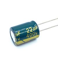 5pcs/lot 400V22UF high frequency low impedance 400V 22UF aluminum electrolytic capacitor size 13x17 20