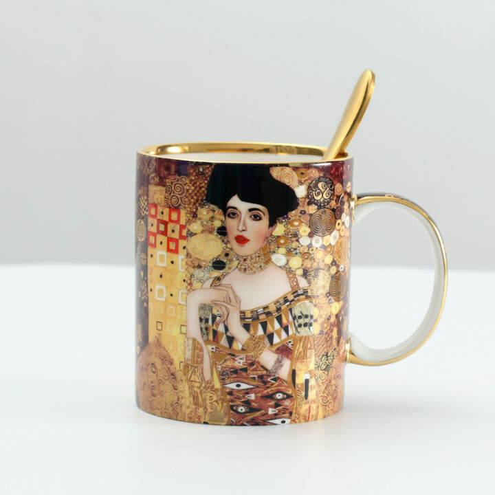 klimt-kiss-porcelian-mugs-coffee-cups-with-spoon-gustav-klimt-bone-china-wedding-birthday-present-office-drinkware