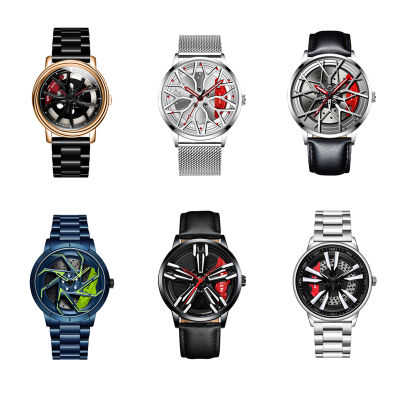 Luxury Original Watch for Men nd Mens Wristwatch Clock Automatic Quartz Wrist Watches for Male Wheel Hub Mechanical Style