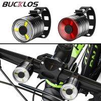 ✘♈☑ BUCKLOS Cycling Headlight Taillight Mountain Bike Front Rear LED Light Portable Powerful Bicycle Lights MTB Light Bicycle Parts