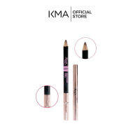 KMA ดินสอเขียนคิ้ว แบบเหลา PRO EYEBROW PENCIL สีน้ำตาลธรรมชาติ  [เคลียสต็อค]