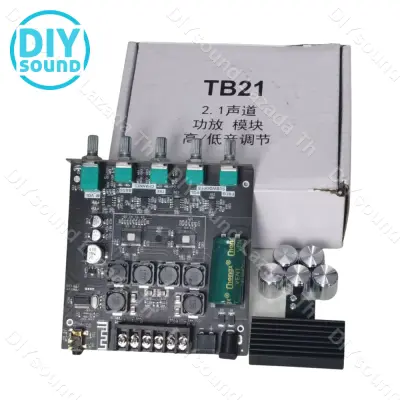 DIYsound แอมป์จิ๋วbluetooth ZK TB21 TB21F แอมจิ๋ว บลูทู ธ 5.0 ซับวูฟเฟอร์เครื่องขยายเสียง กำลังขับ 2*50W + ซัพ 100W ซิฟ TPA3116 ระบบ 2.1ch แอมป์บลูทูธ แอมจิ๋วบลูทู