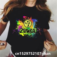 Cool สีน้ำเต้นรำฟิตเนส Tshirt Femme ฤดูร้อน2021กราฟิก Tees ผู้หญิงสีดำแขนสั้น Cal T เสื้อ Zumba เสื้อยืดท็อปแบบตัวสั้น