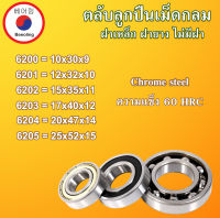 6200 6201 6202 6203 6204 6205  ตลับลูกปืนเม็ดกลม ฝาเหล็ก ฝายาง ไม่มีฝา OPEN ( BALL BEARINGS )   โดย Beeoling shop