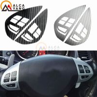 Audio Cruise Control Button Sticker Cover for Mitsubishi LancerEX 10 Outlander ASX Colt Pajero Sport braid on the steering wheel