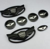 7PCS/Set 3D Badge Emblems Front +Rear +Steering Wheels For 2010-2015 GENESIS COUPE Car Styling New