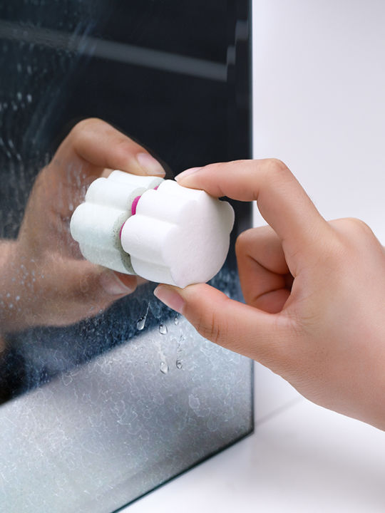 wipe-the-mirror-sponge-bathroom-mirror-cleaning-tools-faucet-decontamination-descaling-small-sponge-brush-magic-eraser-sponge