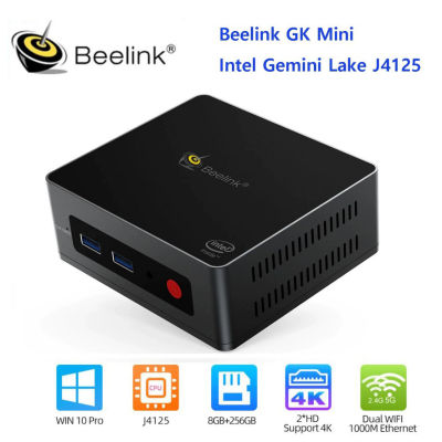 Beelink GK MINI Mini PC Windows 10 Intel Gemini J4125 DDR4 2.4/5.8G Dual WiFi 1000M BT4.0 4K SSD Pocket Computer