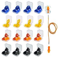 Ear Plugs for Sleeping Noise Canceling Reusable Ear Plugs Soft Silicone Earplugs with Nylon Cord Hearing Protection For Swimming Accessories Accessori