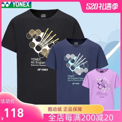 ☞2023ใหม่ Yonex ของผู้ชาย YY เครื่องแบบแบดมินตันอังกฤษทั้งหมดเปิดเสื้อเชิ้ตทางวัฒนธรรมด้านบนเสื้อยืดกีฬา