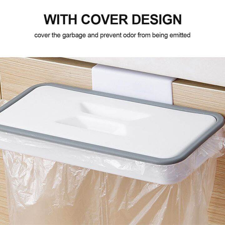 portable-plastic-garbage-hanging-bag-kitchen-trash-storage-rack-convenient-cabinet-door-basket-scouring-pad-dry-shelf-holder