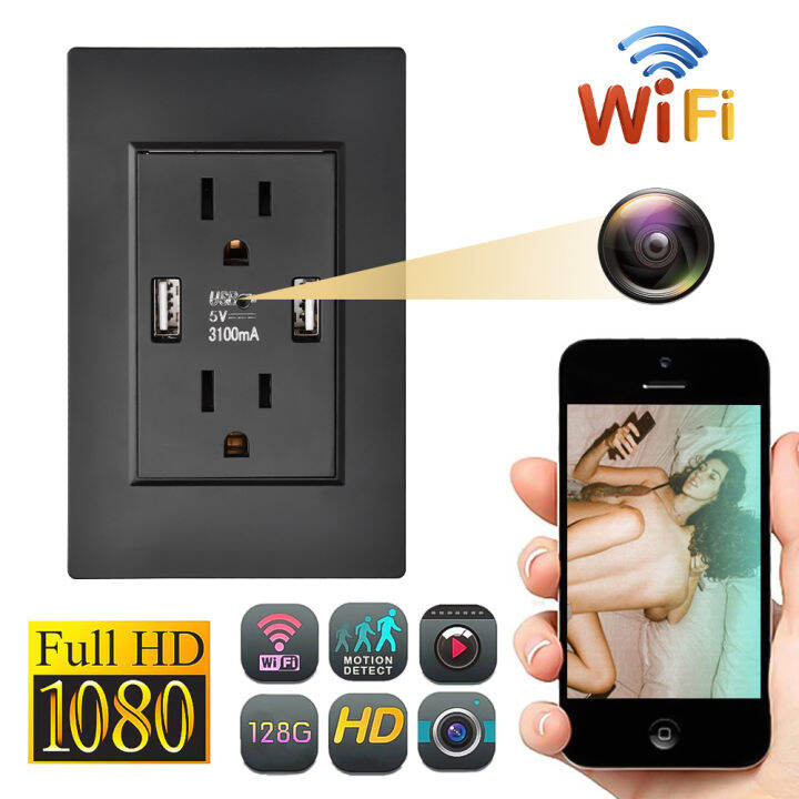 KeyNG Wall Outlet Camera 4k Wi-Fi Wireless Hidden Camera with Remote ...