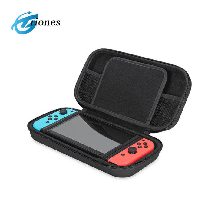 เคสแข็งพกพาสำหรับเดินทางกระเป๋าตาข่ายกระเป๋าถือใช้ได้กับ-nintendo-switch-เกมอุปกรณ์เสริม-ไม่มีโลโก้