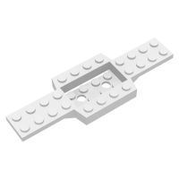 Lego part (ชิ้นส่วนเลโก้) No.52036 Vehicle, Base 4 x 12 x 3/4 with 4 x 2 Recessed Center with Smooth Underside