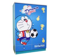 SHOP NBL ตู้เสื้อผ้า DORAEMON 120 CM // MODEL : FOOTBALL ดีไซน์สวยน่ารัก สไตล์แฟชั่น 2 ประตูบานเปิด 2 ลิ้นชัก สินค้าขายดี ขนาด 120x55x190  CM