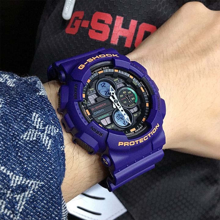 สินค้าขายดี-คาสิโอ-นาฬิกาข้อมือผู้ชาย-g-shock-รุ่น-ga-140-6a-นาฬิกากีฬา-นาฬิกา-นาฬิกาข้อมือ-รับประกัน1ปี