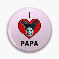 【CC】 Band I Papa  Soft Pin Collar Metal Brooch Fashion Cartoon Jewelry Badge Hat