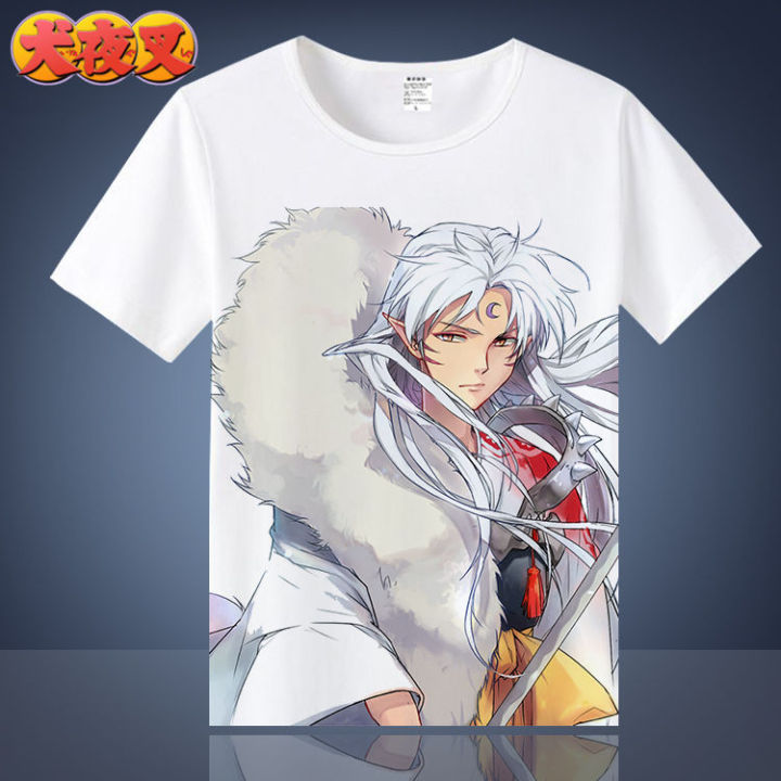 เสื้อยืดแขนสั้น-พิมพ์ลายการ์ตูน-inuyasha-soma-witch-inuyasha-kimono-kikyix-สไตล์ญี่ปุ่น-สําหรับผู้ชาย-และผู้หญิง