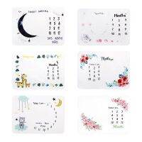 【jw】۞❒◎  Baby Monthly Growth Memorial Cartoon Background Newborn Soft Photo Infant Props Rug