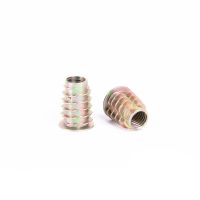 20Pcs M4 M5 M6 M8 M10 Zinc Alloy Thread For Wood Insert Nut Flanged Hex Drive Head Furniture Nuts Nails Screws Fasteners